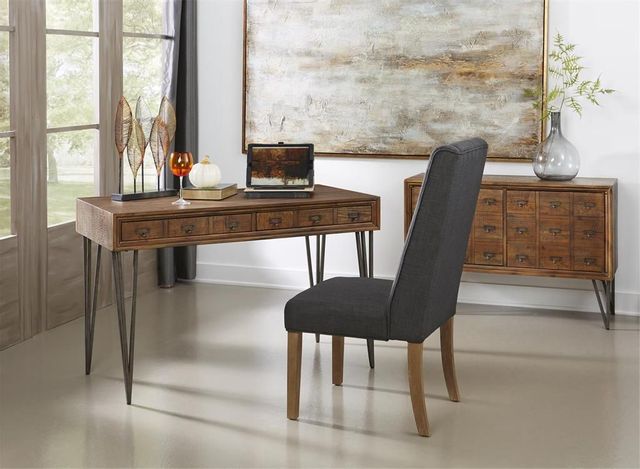 Coast2Coast Home™ Accents by Andy Stein Oxford Black/Distressed Brown Writing Desk/Console Table 6