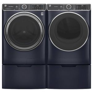 GFW850SPNRS | GFD85ESPNRS - GE Front Load Laundry Pair With a 5.0 Cu Ft Washer and a 7.8 Cu Ft Electric Dryer