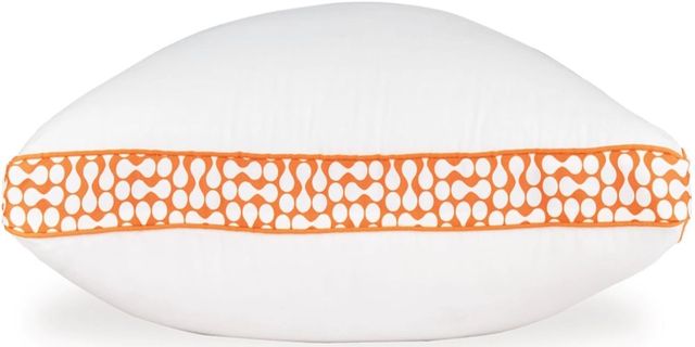 Sierra Sleep® by Ashley® Zepher 2.0 3-in-1 Set of 6 White/Orange Standard Pillows-1