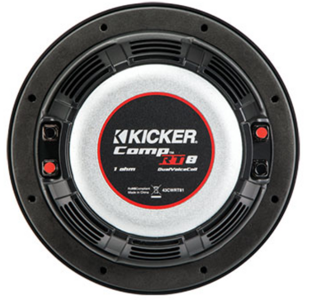Kicker® CompRT 8" 2-Ohm DVC Subwoofer 3