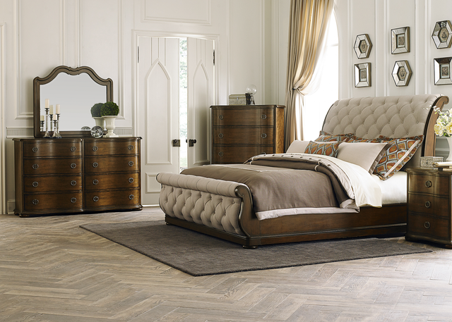Liberty Furniture Cotswold Bedroom King Sleigh Bed, Dresser, Mirror and Chest Collection 3