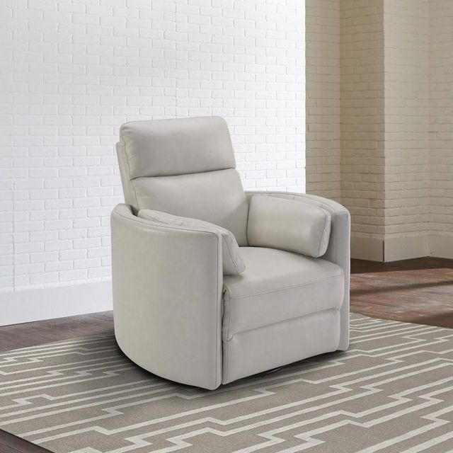 Parker House® Radius Florence Ivory Leather Power Cordless Swivel Glider Recliner-3