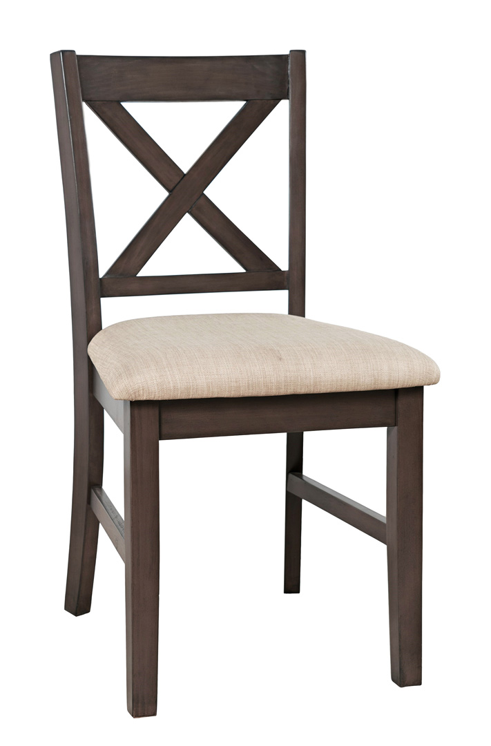 Jofran Hobson Grey X-back Chair