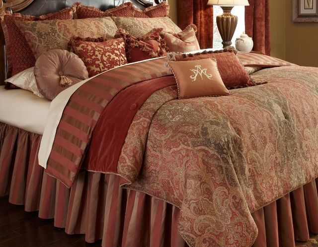 Woodside Park King Bedding Set (13pc) from Aico (BCS-KS13-WDSPRK