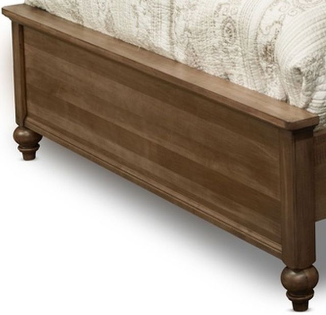 Durham Furniture Solid Accents Aged Wheat King Traditional Panel Bed 2