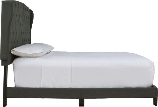 Signature Design by Ashley® Vintasso Charcoal Queen Upholstered Panel Bed 3