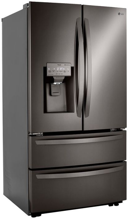 LG 22.0 Cu. Ft. Black Stainless Steel Counter Depth French Door Refrigerator-2