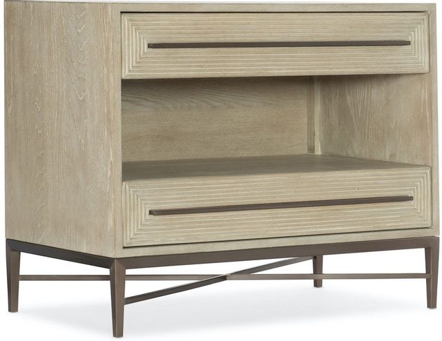 Hooker® Furniture Cascade Taupe Two-Drawer Nightstand