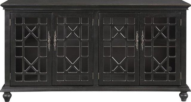 Accents by Andy Stein™ Edwardsville Texture Black Media Credenza-1