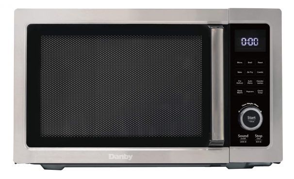 Danby® 1.0 Cu. Ft. Black with Stainless Steel Countertop Microwave