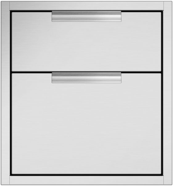 DCS 20.31" Brushed Stainless Steel Tower Drawer Double-TDD1-20