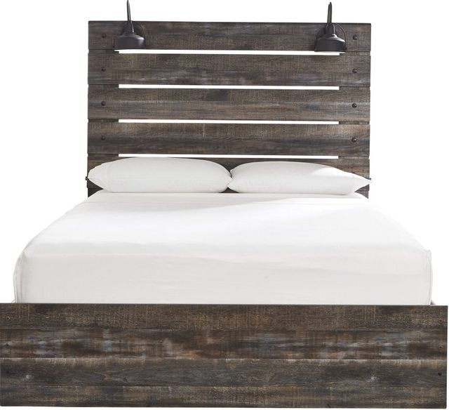 Signature Design by Ashley® Drystan Brown King 4-Drawers Panel Storage Bed-2