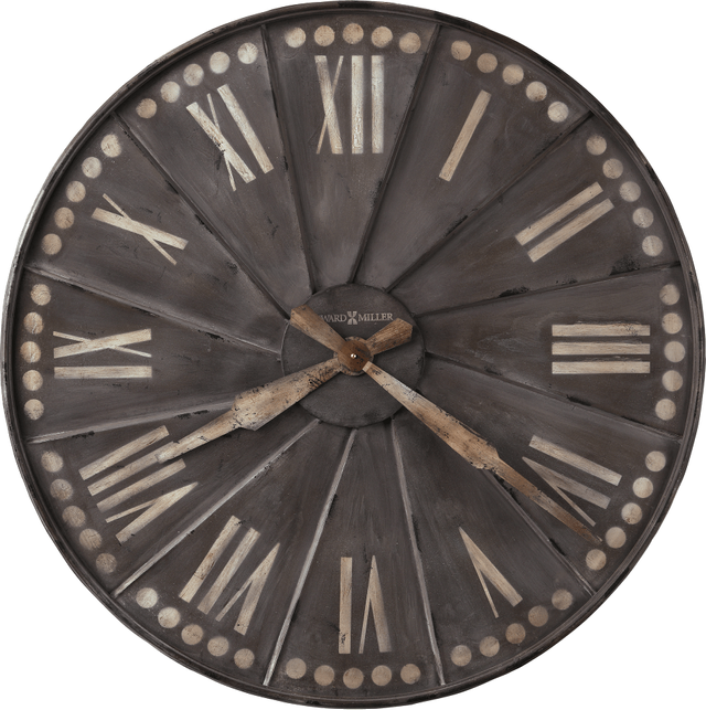 Howard Miller® Stockard 35" Antique Charcoal Wall Clock 0