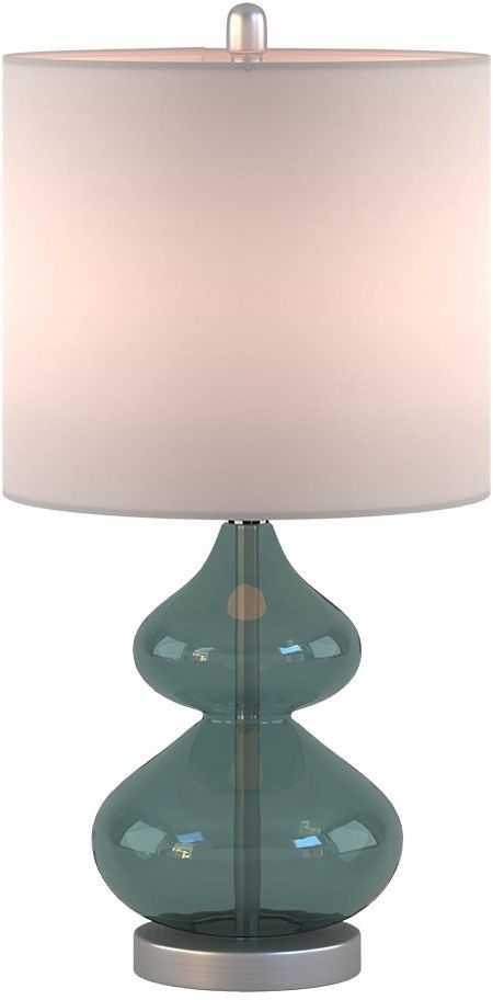 Olliix by 510 Design Blue Set of 2 Ellipse Table Lamps-2