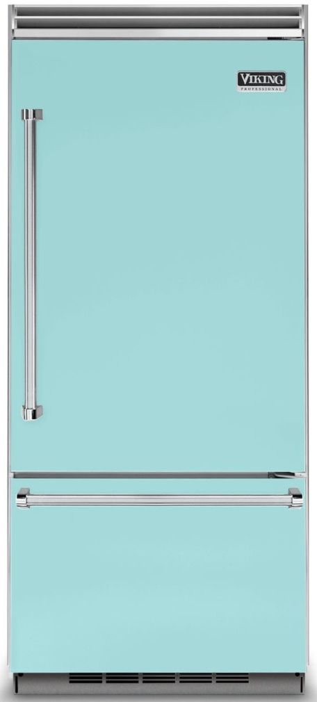 Viking® 5 Series 20.4 Cu. Ft. Bywater Blue Built In Bottom Freezer Refrigerator