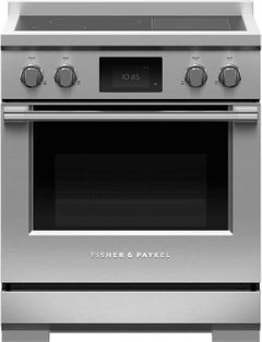 Fisher & Paykel Series 9 30" Stainless Steel Free Standing Professional Electric Induction Range-RIV3-304
