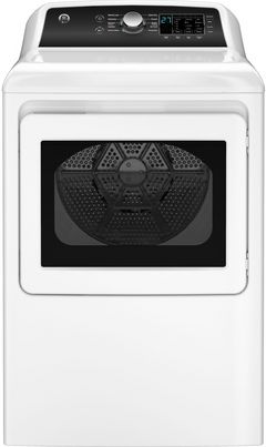GE® 7.4 Cu. Ft. White Front Load Gas Dryer