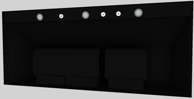 Vent-A-Hood® 54" Black Wall Mounted Liner Insert-2
