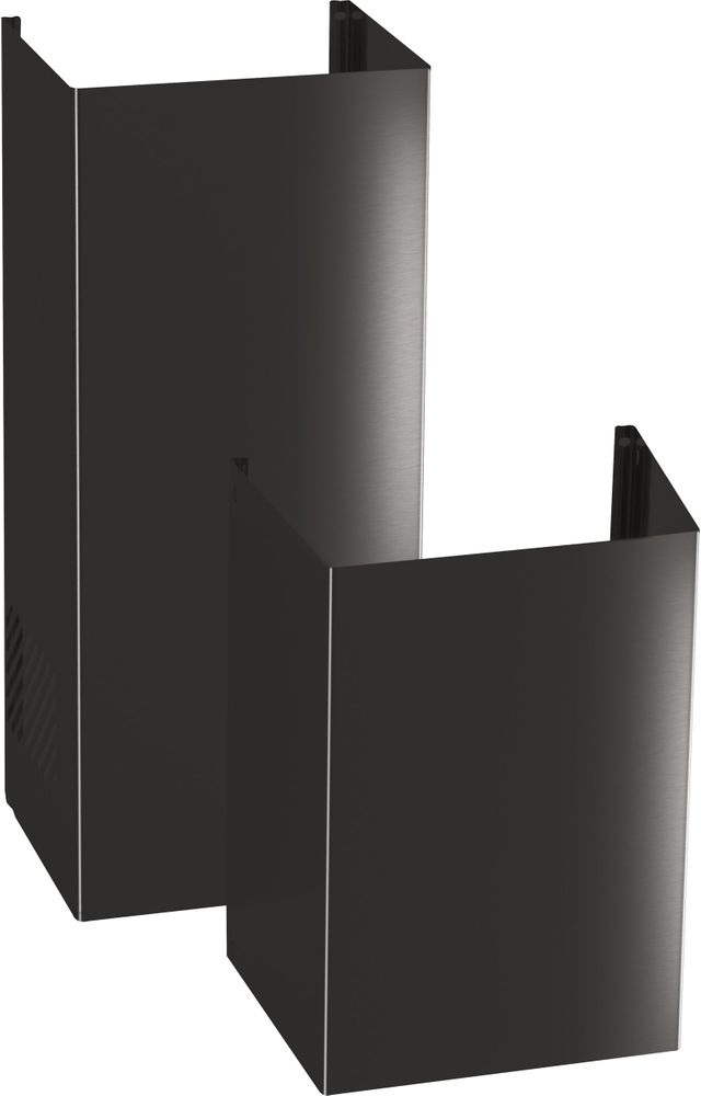 GE® 30" Wall Mount Pyramid Chimney Hood-Black Stainless-JVW5301BJTS-3