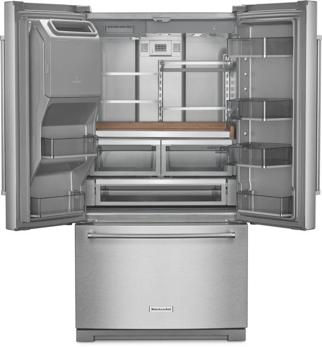 KitchenAid® 27.0 Cu. Ft. Stainless Steel with PrintShield™ Finish French Door Refrigerator-1