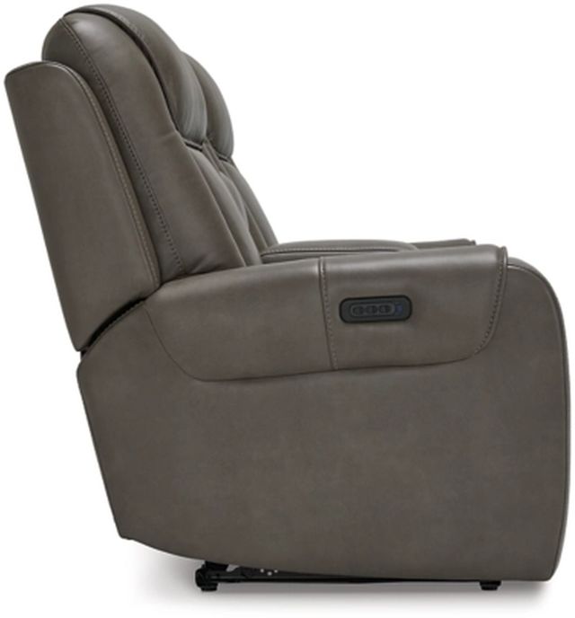 Signature Design by Ashley® Card Player Smoke Power Reclining Loveseat-2