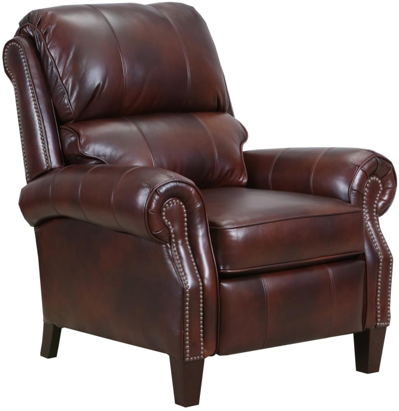 lane high leg leather recliner