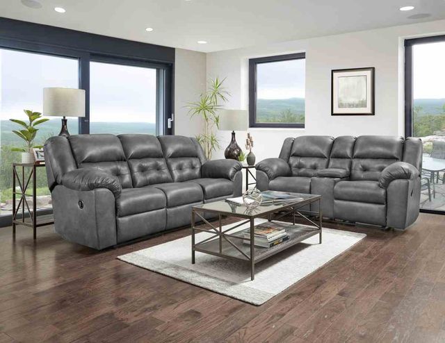 Affordable Furniture Telluride Slate Reclining Loveseat-1