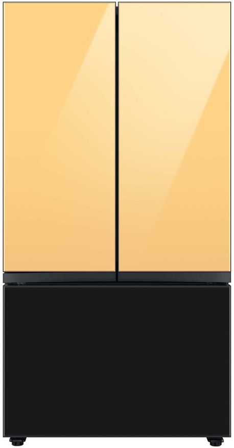 Samsung Bespoke 18" Sunrise Yellow Glass French Door Refrigerator Top Panel 12