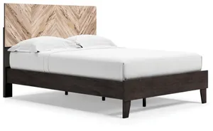 Signature Design by Ashley® Piperton Black/Brown Queen Panel Platform Bed