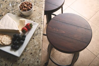 Signature Design by Ashley® Challiman Rustic Brown Stool-2