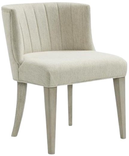 Riverside Furniture Cascade Dovetail/Gray Upholstered Curved Back Side ...