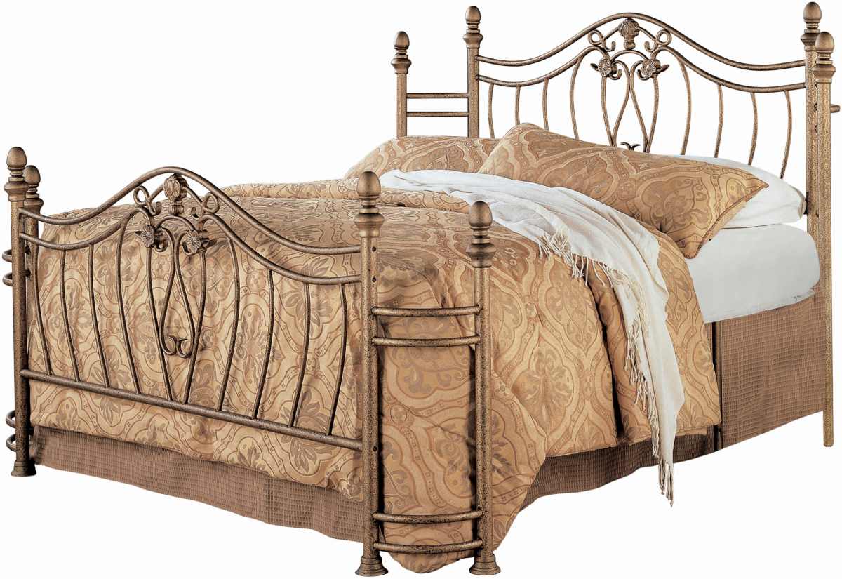 Coaster® Sydney Antique Brushed Gold Eastern King Bed