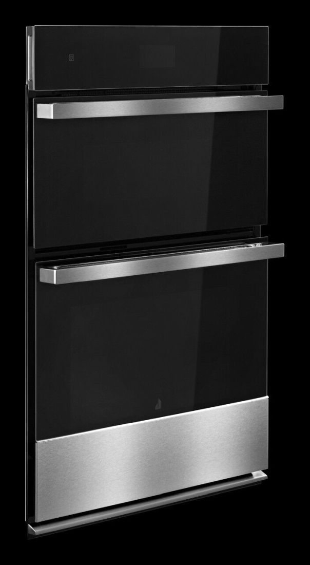 JennAir® NOIR™ 30" Floating Glass Black Electric Built In Oven/Micro Combo-2