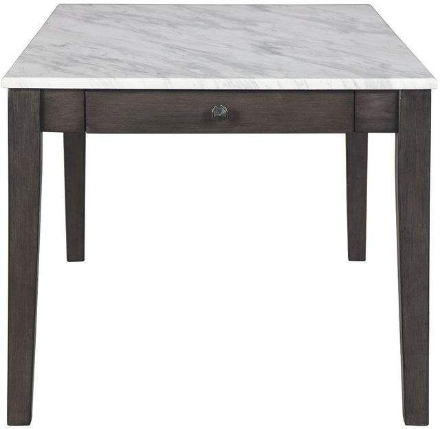 Benchcraft® Luvoni White/Dark Charcoal Gray Rectangular Dining Room Table-1