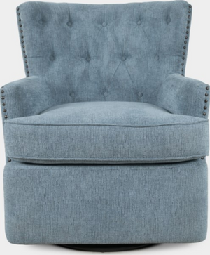Jofran Inc. Bryson Blue Swivel Accent Chair