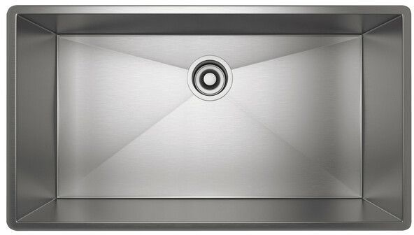 Rohl® Brushed Stainless Steel Single Bowl Kitchen Sink-0
