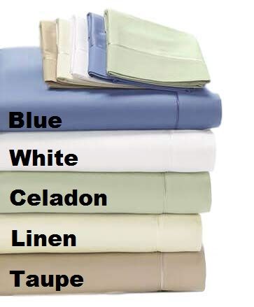DreamFit® DreamCool™ Pima Cotton Soft Linen Twin Sheet Set-2