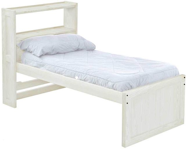 Crate Designs™ Furniture Cloud Finish Twin Captain's Bookcase Youth Bed