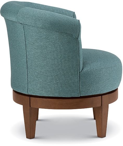 Best™ Home Furnishings Attica Blue/Espresso Swivel Chair 3