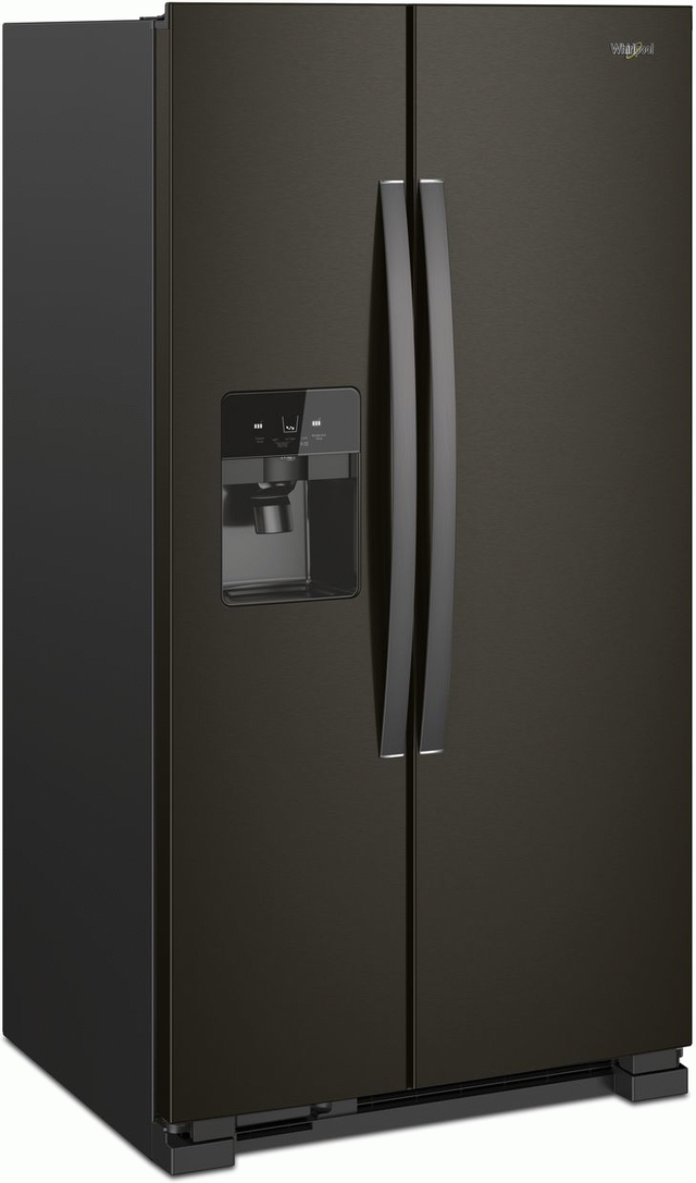 Whirlpool® 21.4 Cu. Ft. Black Stainless Side-by-Side Refrigerator 1