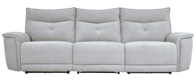 Homelegance® Tesoro Mist Gray Power Double Reclining Sofa with Power Headrests