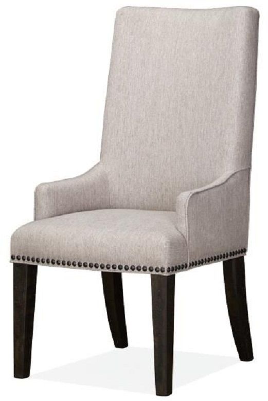 Magnussen® Home Sloan Peppercorn Upholstered Host Side Chair-1