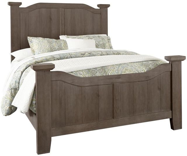 Vaughan-Bassett Sawmill Saddle Grey King Arch Bed