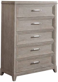 Liberty Furniture Belmar Washed Taupe & Silver Champagne Chest