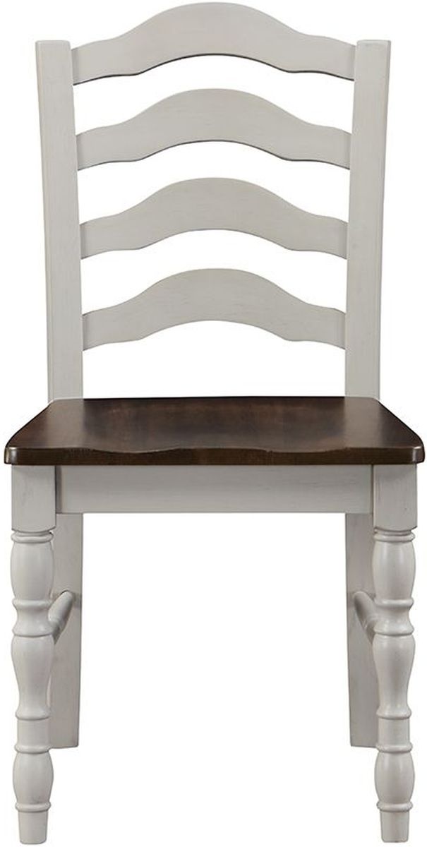 ACME Furniture Bettina 5-Piece Antique White/Weathered Oak Dining Set 5