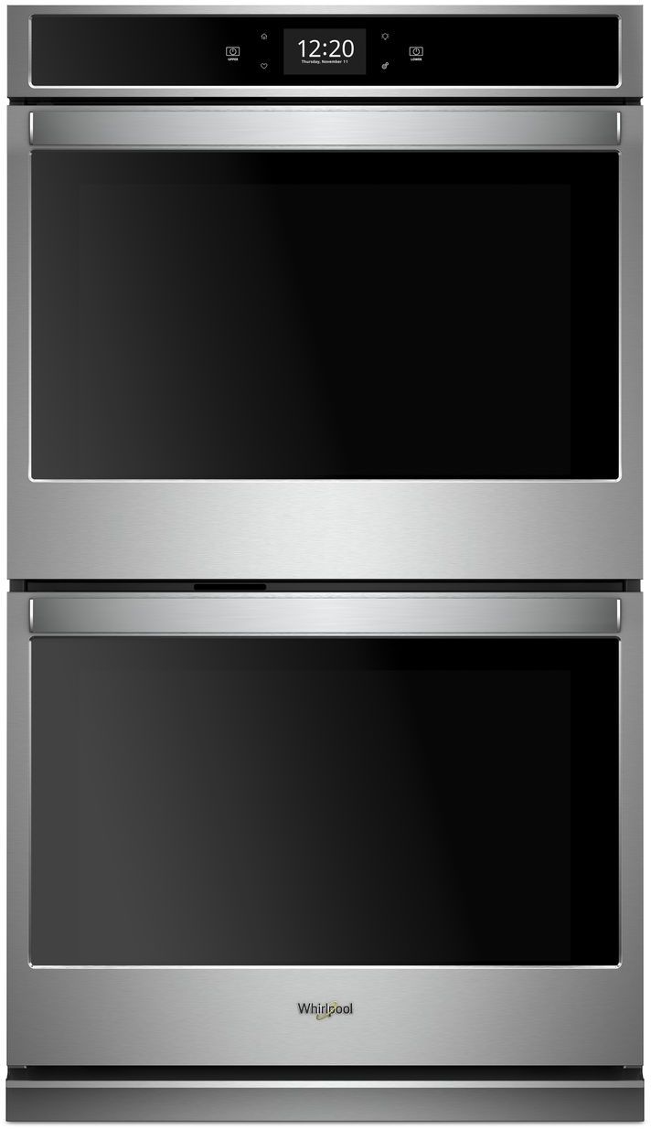 Whirlpool® 30" Black On Stainless Electric Built In Double Oven