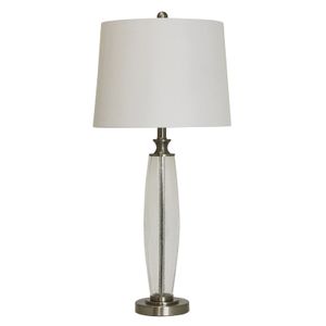 Style Craft Pewter and Glass Table Lamp