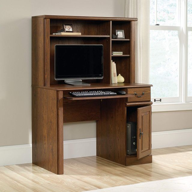 Sauder® Orchard Hills® Milled Cherry® Computer Desk With Hutch 2