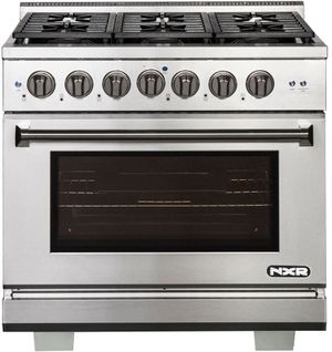 NXR Culinary Series 36" Stainless Steel Pro Style Dual Fuel Range