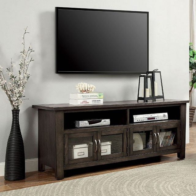 Furniture of America® Alma Gray 60" TV Stand 0
